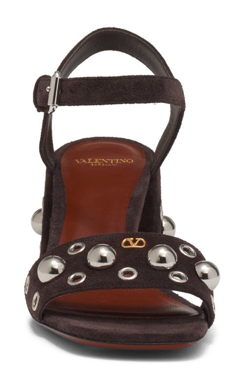 Valentino Nellcote Vlogo Stud Leather Ankle-strap Sandals