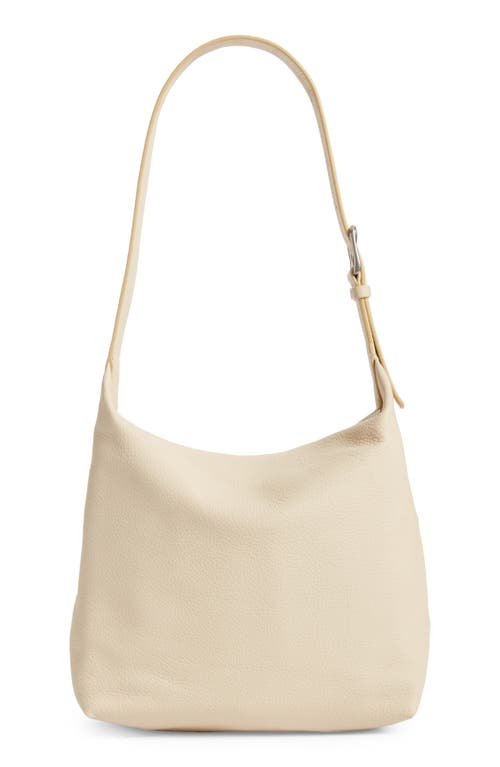 The Row Isa Leather Shoulder Bag In White