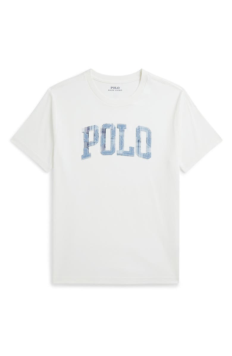 Polo Ralph Lauren Kids' Logo Appliqué T-Shirt, Main, color, White