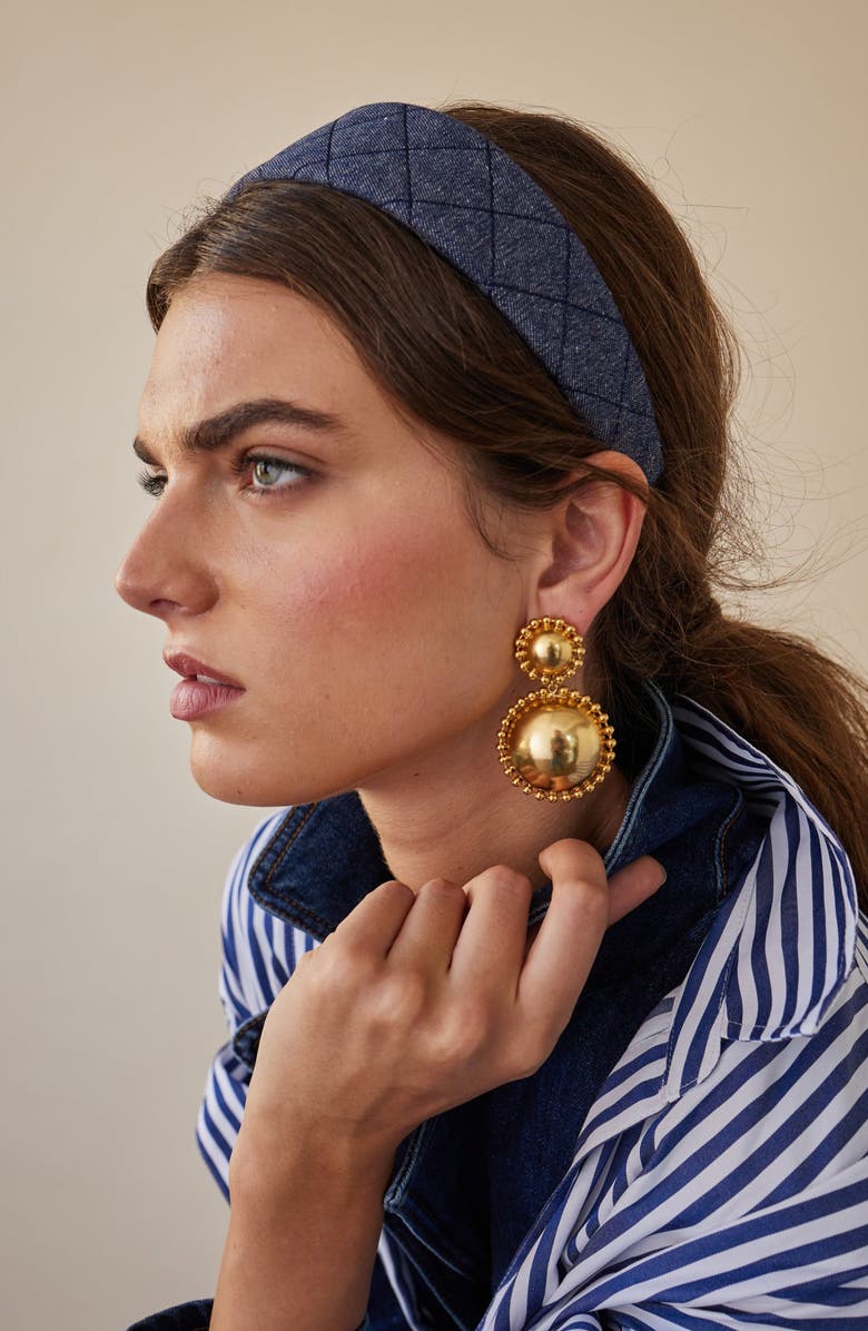 LELET NY Lucia Dome Drop Earrings, Alternate, color, Gold
