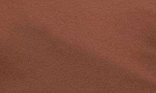 Mango Slim Fit Flat Front Elastic Waist Pants In Brown
