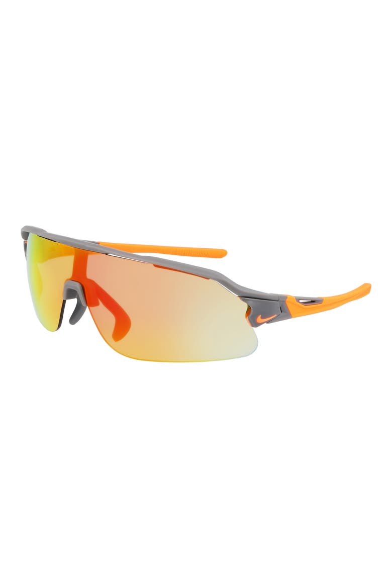 Flyfree 72mm Shield Sunglasses, Alternate, color, MATTE SMOKE GRAY/ ROAD ORANGE