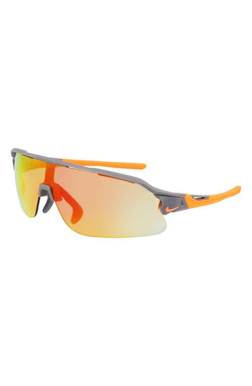 Nike Flyfree 72mm Shield Sunglasses In Gray