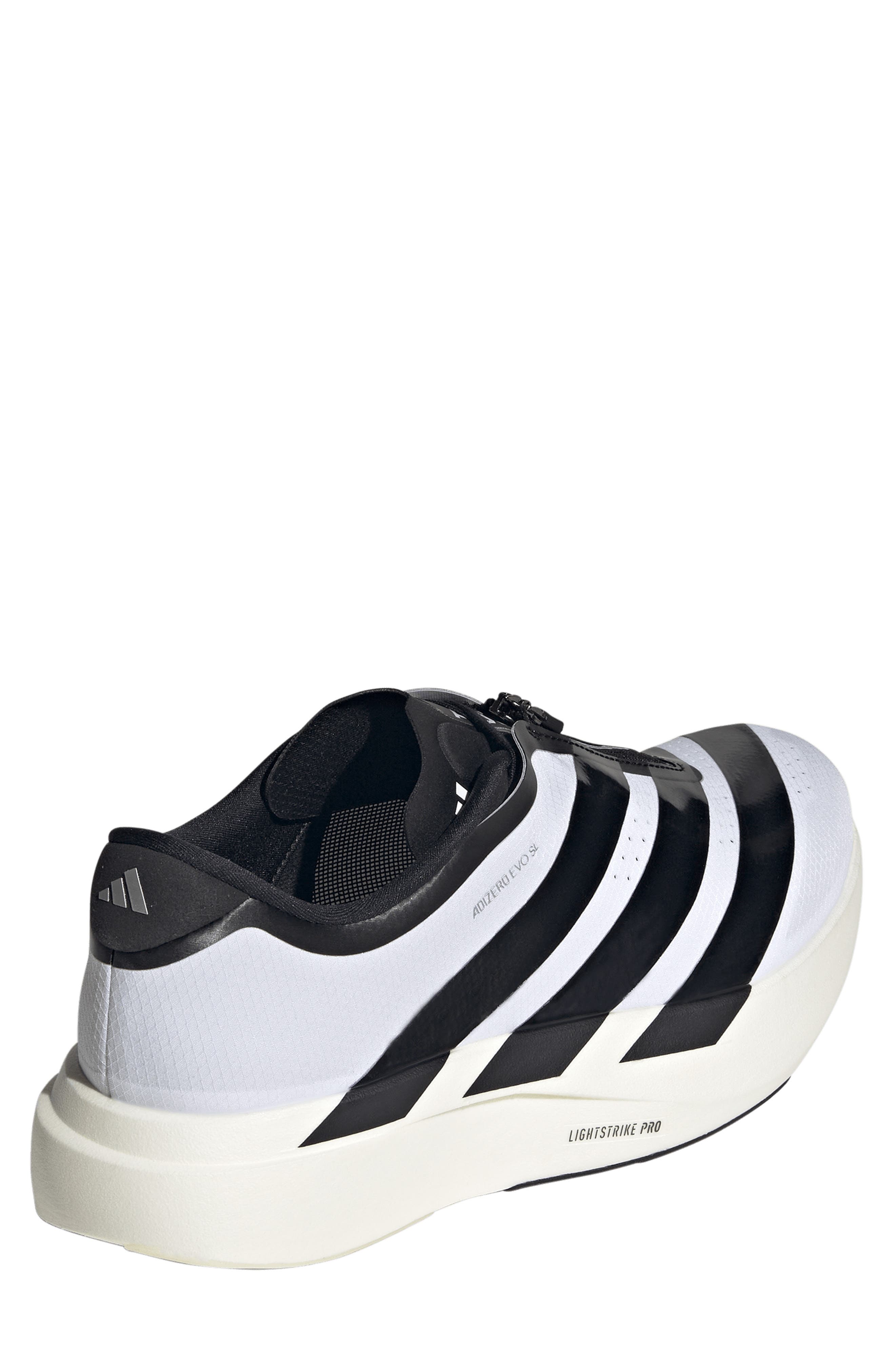 Adizero Evo SL Zip Running Shoe, Alternate, color, FTWWHT/CBL