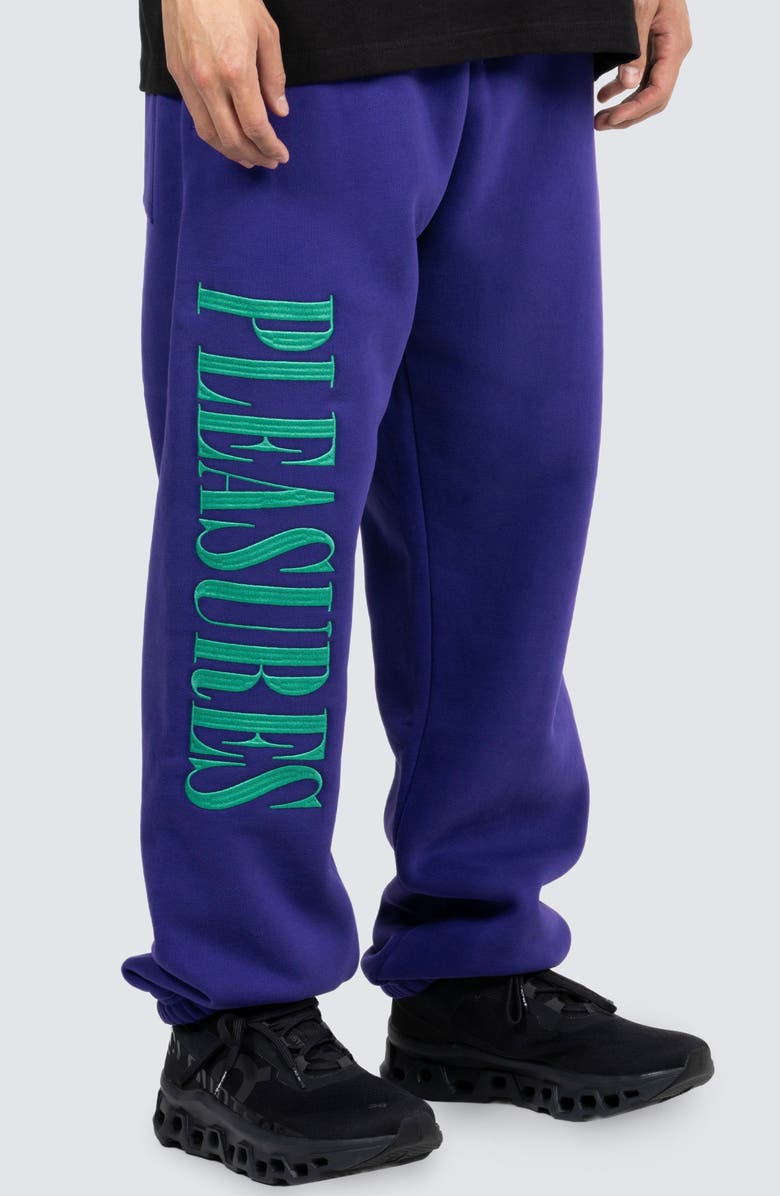 PLEASURES Onyx Logo Embroidered Sweatpants, Alternate, color, 