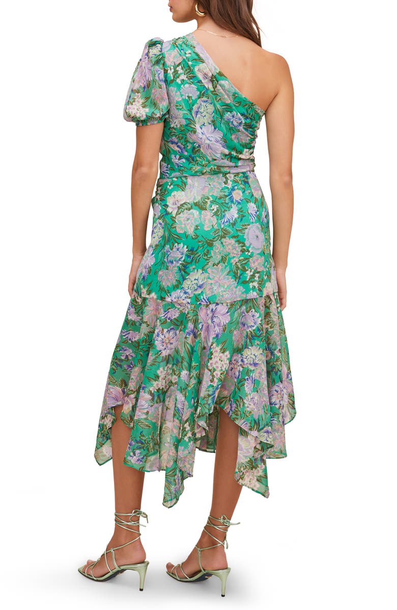 ASTR the Label Santorini One Shoulder Asymmetrical Midi Dress, Alternate, color,