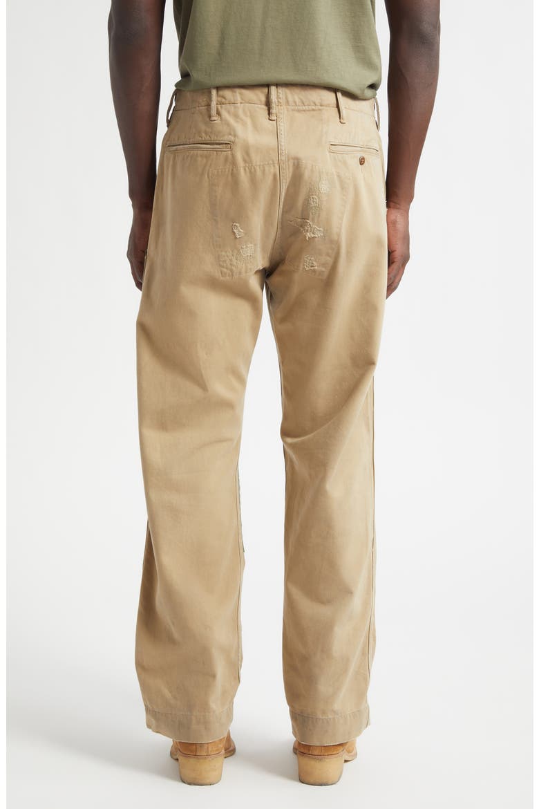 Flat Front Rip & Repair Cotton Twill Field Chinos (Men) | Nordstrom