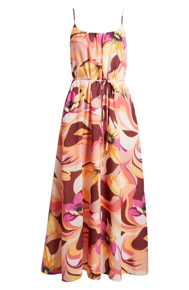 Sam Edelman Palm Royal Maxi Sundress, Alternate, color, Yellow Multi