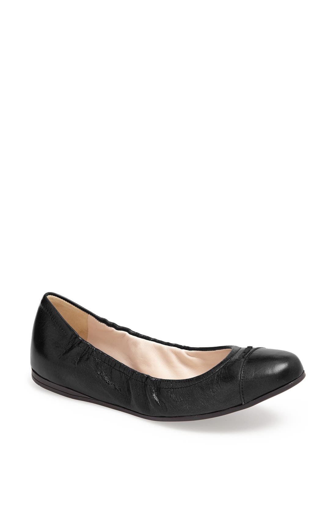 Prada 'Logo' Ballet Flat, Main, color, 