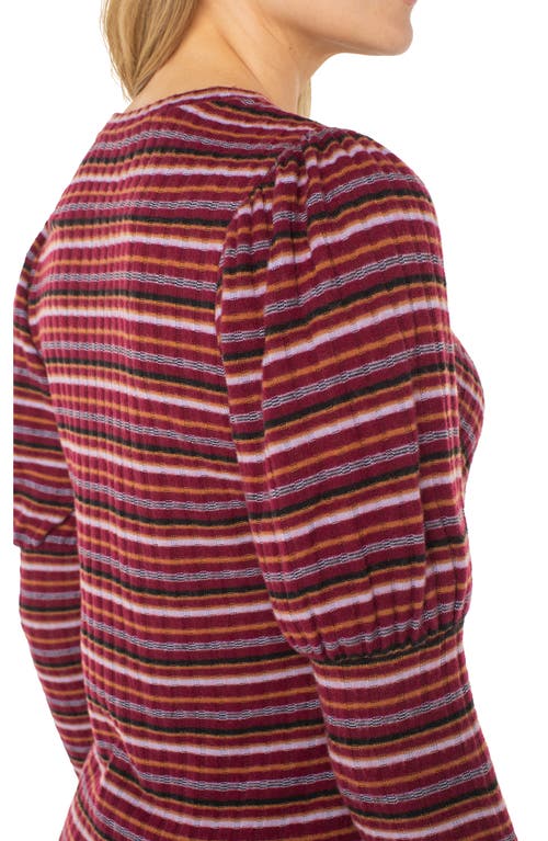 Liverpool Los Angeles Juliet Sleeve Sweater In Burgundy