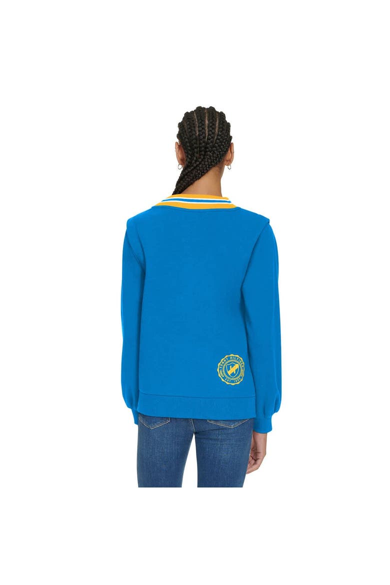 Women's Tommy Hilfiger Powder Blue Los Angeles Chargers Alice V-Neck Pullover Sweatshirt, Alternate, color, Powder Blue