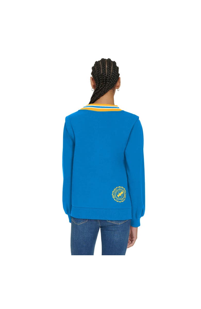 Tommy Hilfiger Women's Tommy Hilfiger Powder Blue Los Angeles Chargers Alice V-Neck Pullover Sweatshirt, Alternate, color, Powder Blue