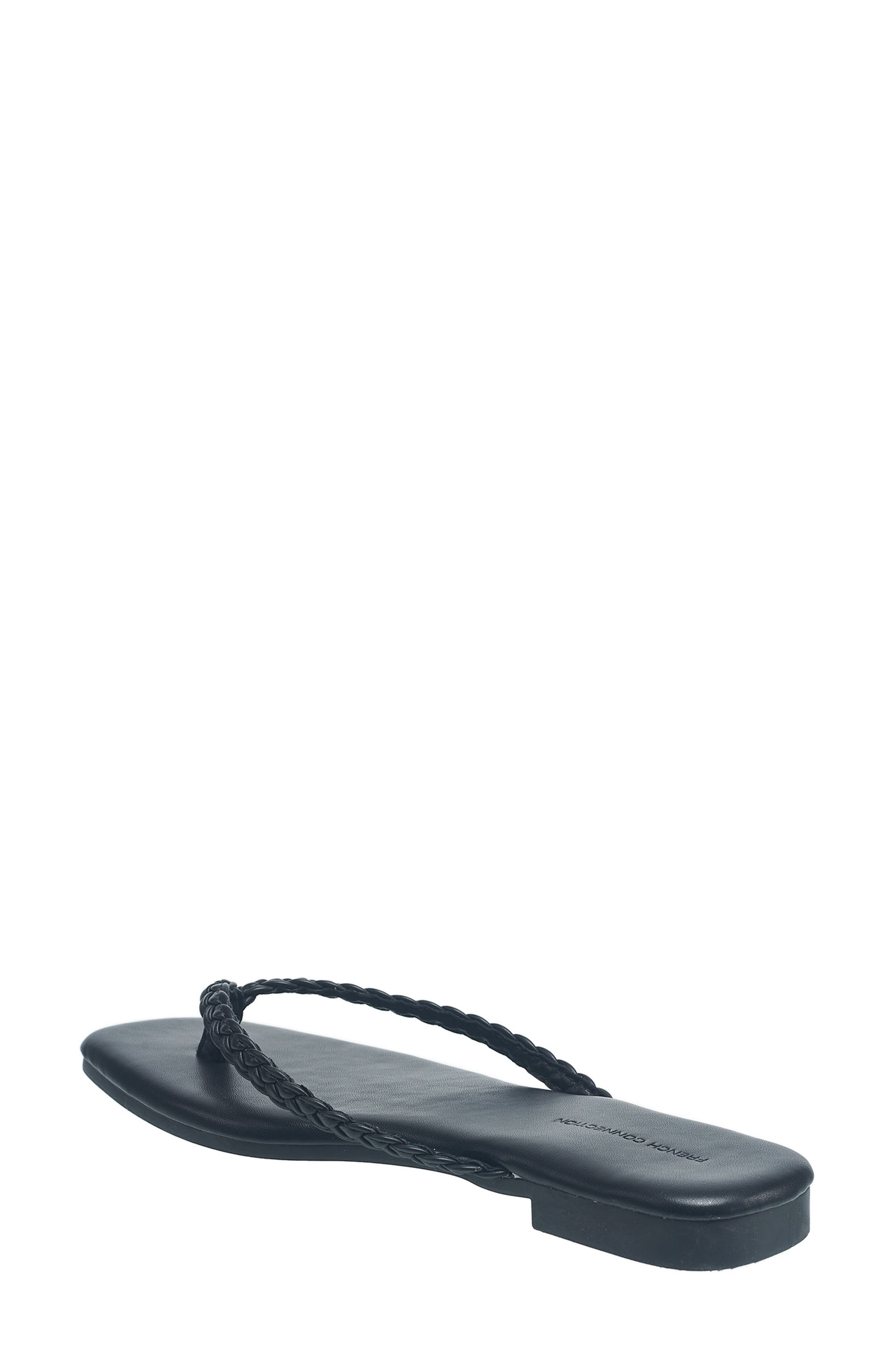 French Connection Louvre Flip Flop Sandal, Alternate, color, Black