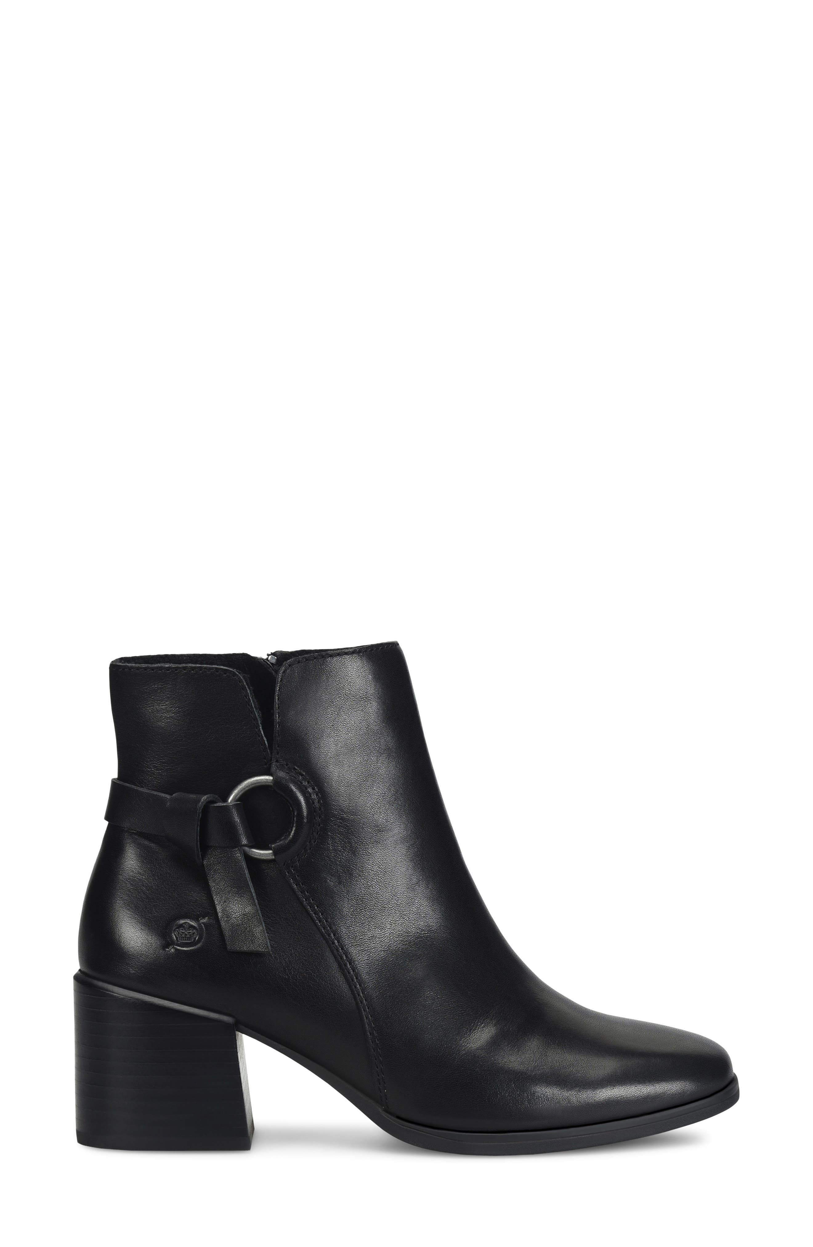 Livvy Bootie, Alternate, color, BLACK LEATHER