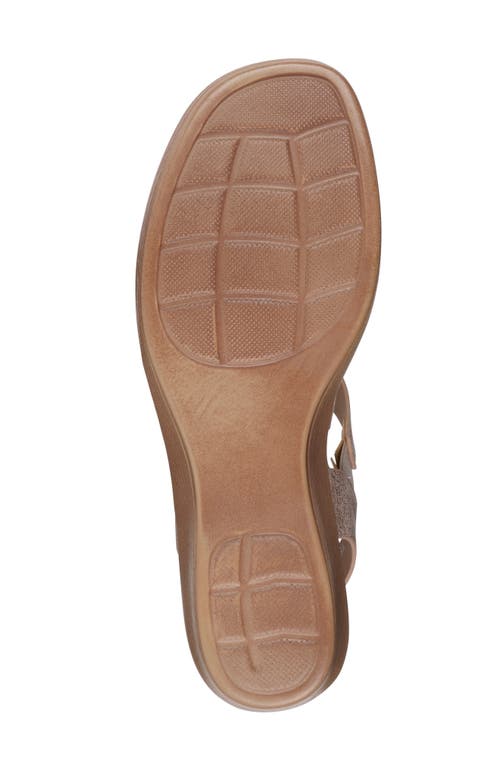 Gc Shoes Elissa Wedge Sandal In Rose Gold
