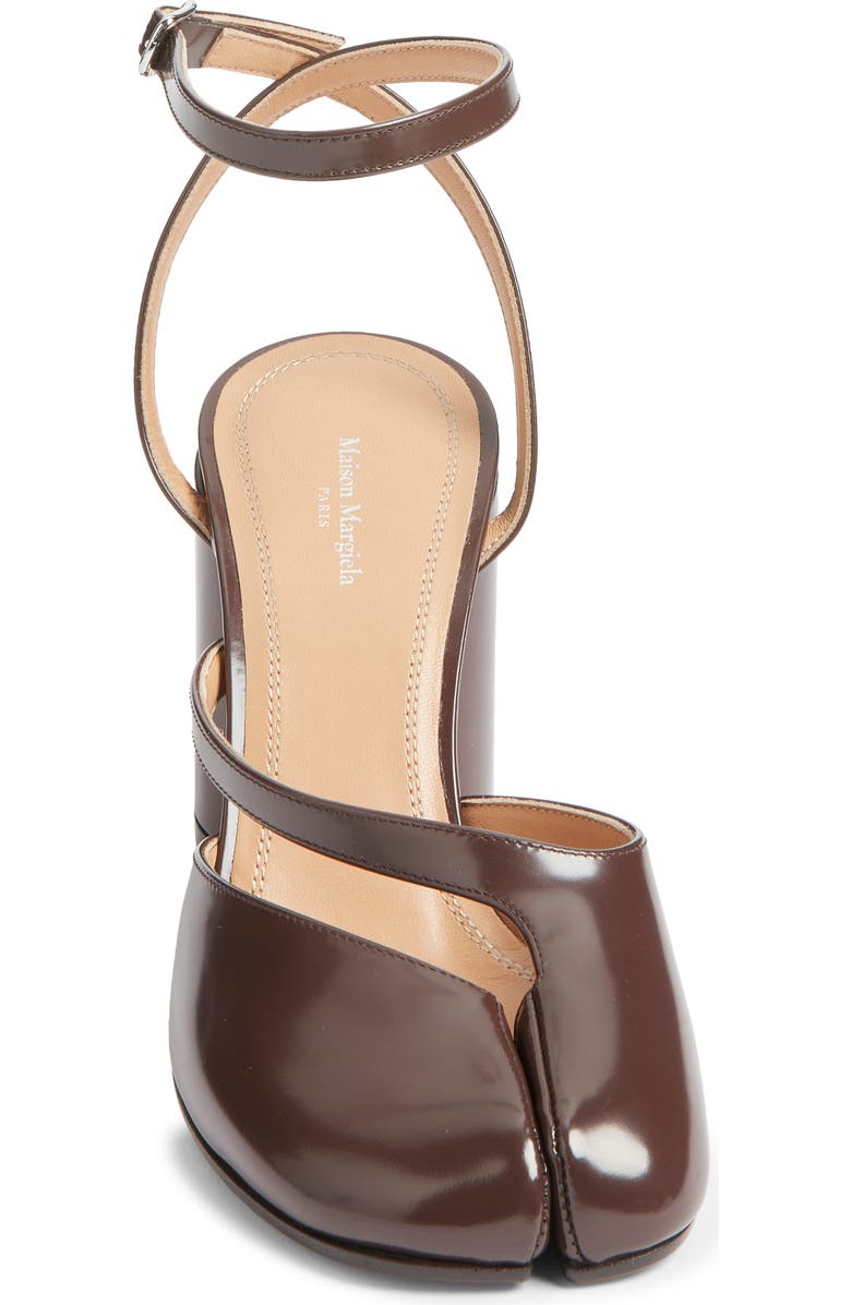 Maison Margiela Tabi Ankle Strap Pump, Alternate, color, Moka