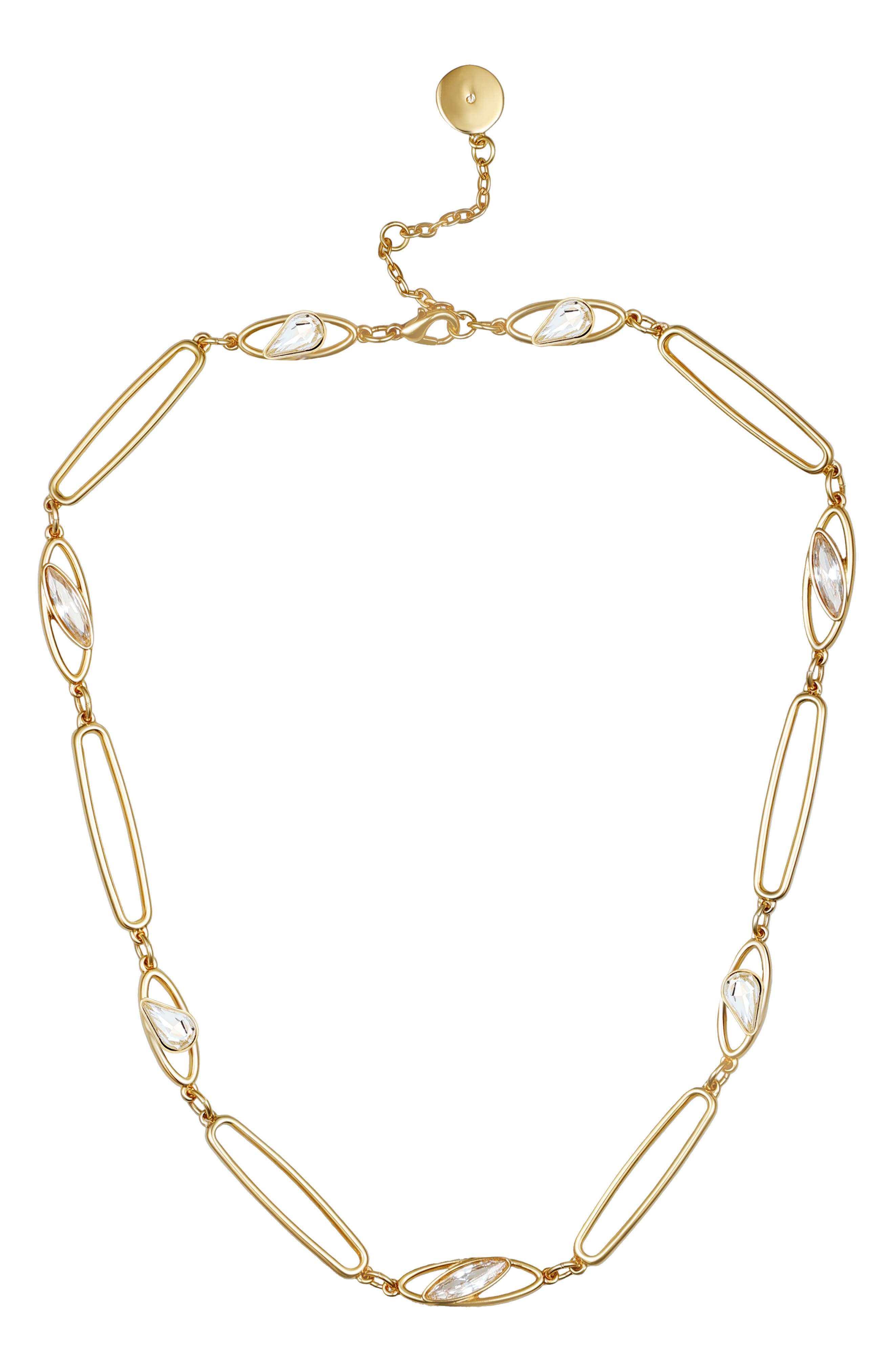 Crystal Link Collar Necklace