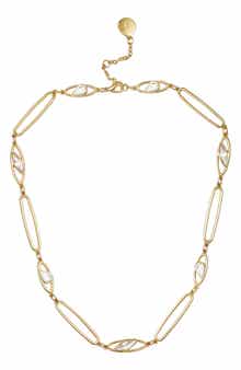 Crystal Link Collar Necklace
