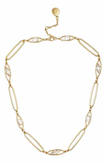 Crystal Link Collar Necklace
