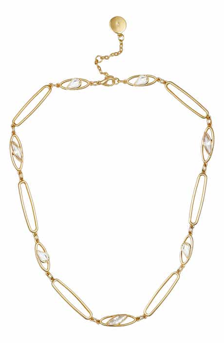 Crystal Link Collar Necklace