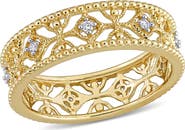 Julianna B. Diamond Lace Eternity Ring 14k Gold