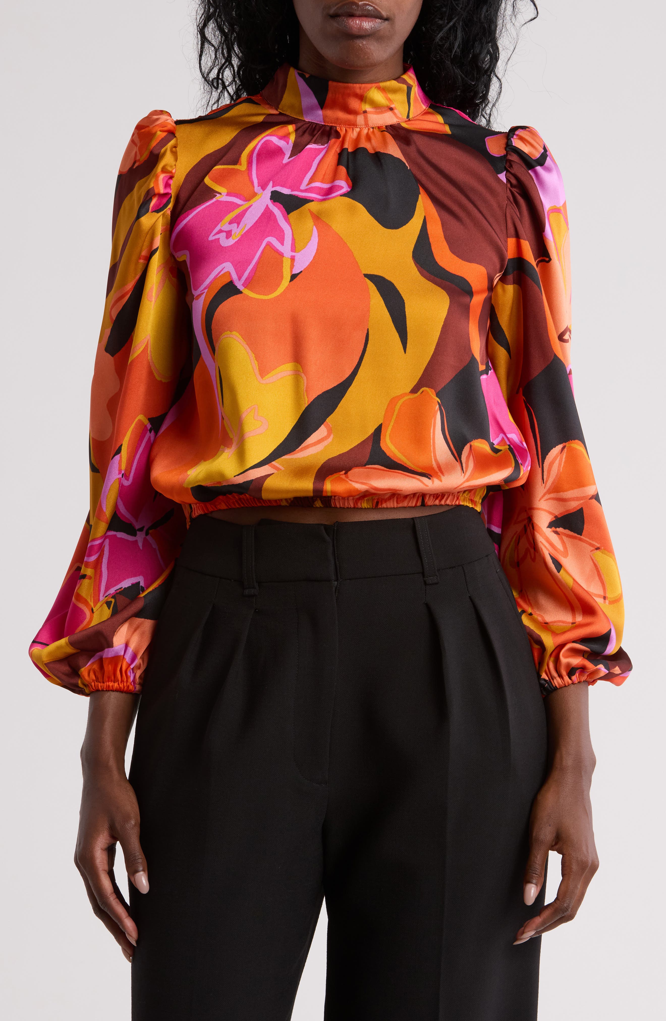 BY DESIGN Seraphine Long Sleeve Mock Neck Top