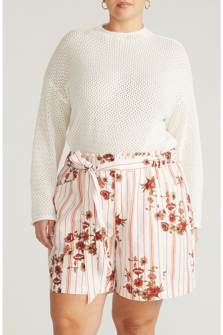 Positano Cotton Pointelle Sweater, Main, color, WHITE