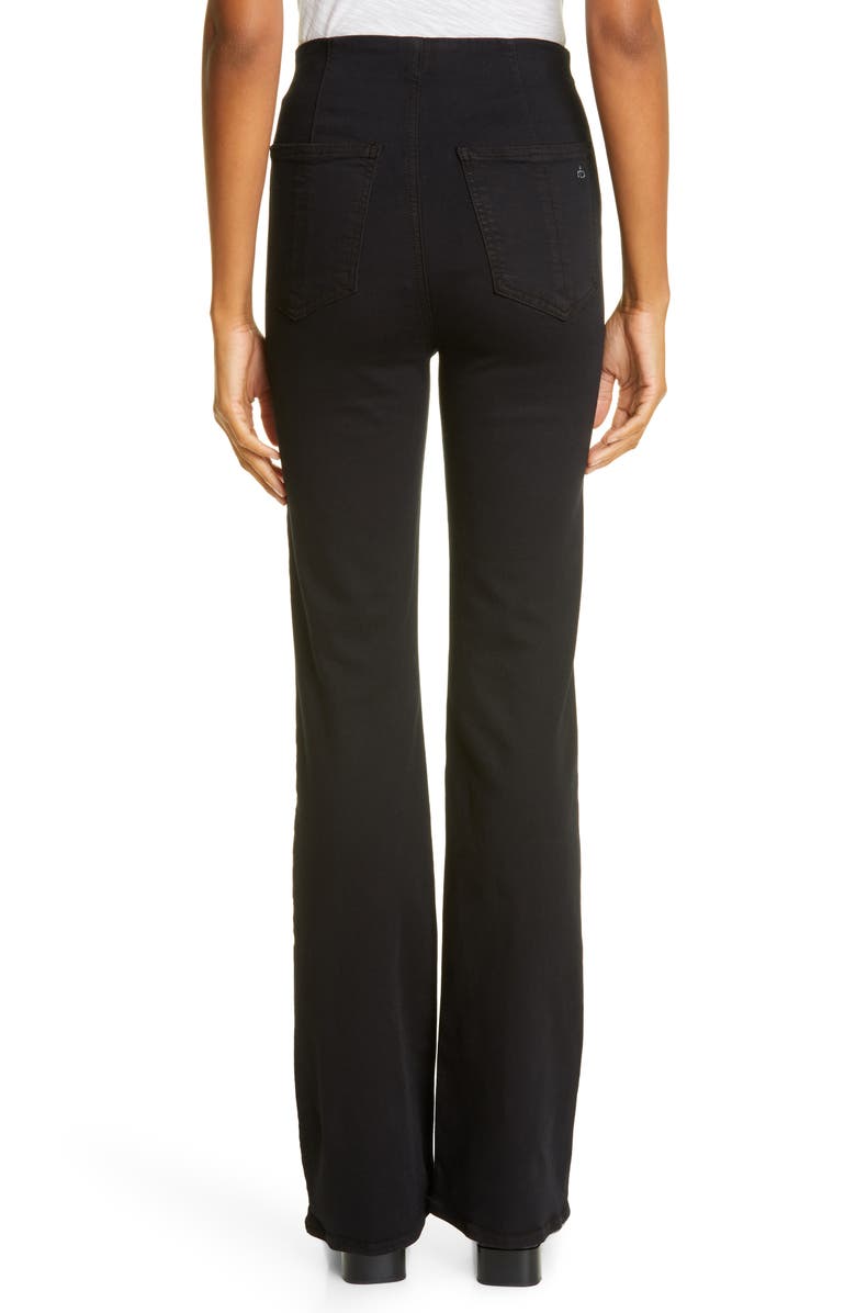 rag & bone Nina High Waist Pull-On Flare Jeans, Alternate, color, 