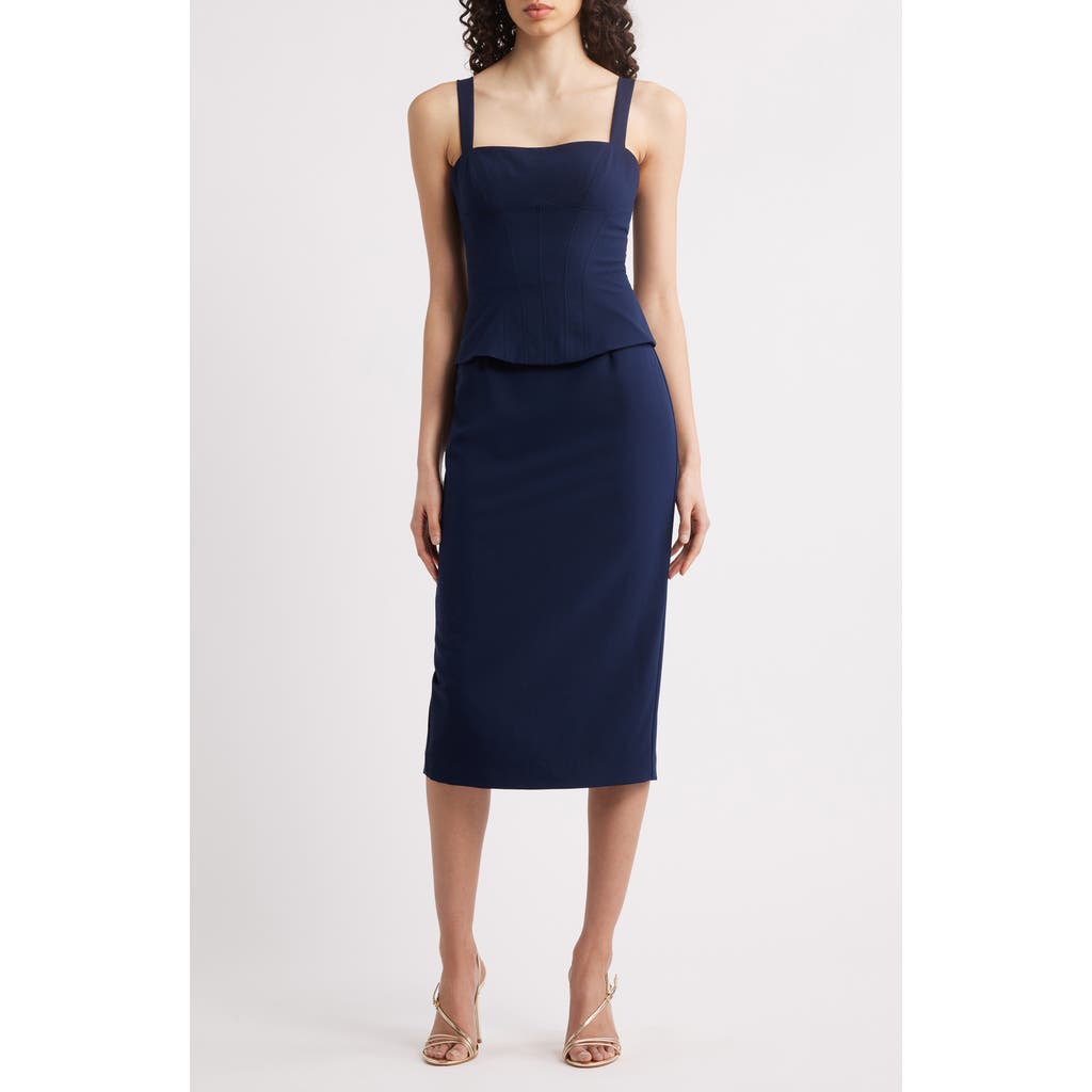 Black Halo Beverly Midi Dress