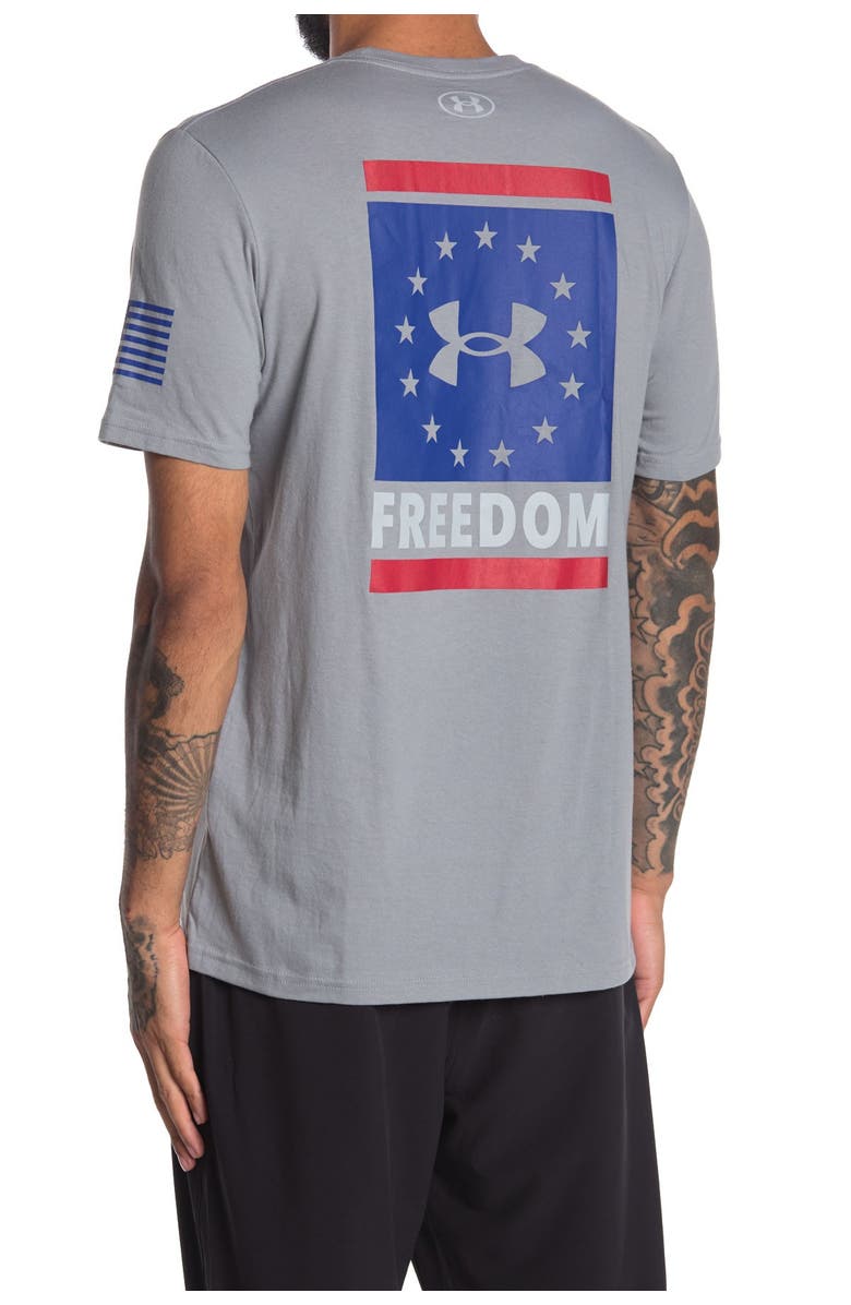 Under Armour Freedom Back Lockup Tee, Alternate, color, 