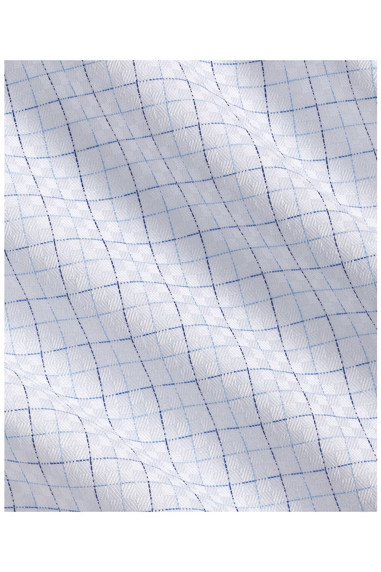 Regular Fit Check Cotton Dobby Dress Shirt, Alternate, color, WHITE/ BLUE