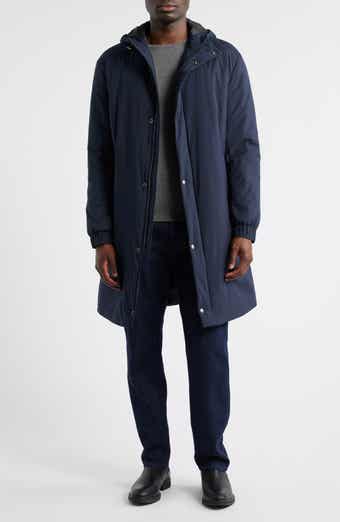 BOSS Jared Padded Water Repellent Longline Hooded Jacket