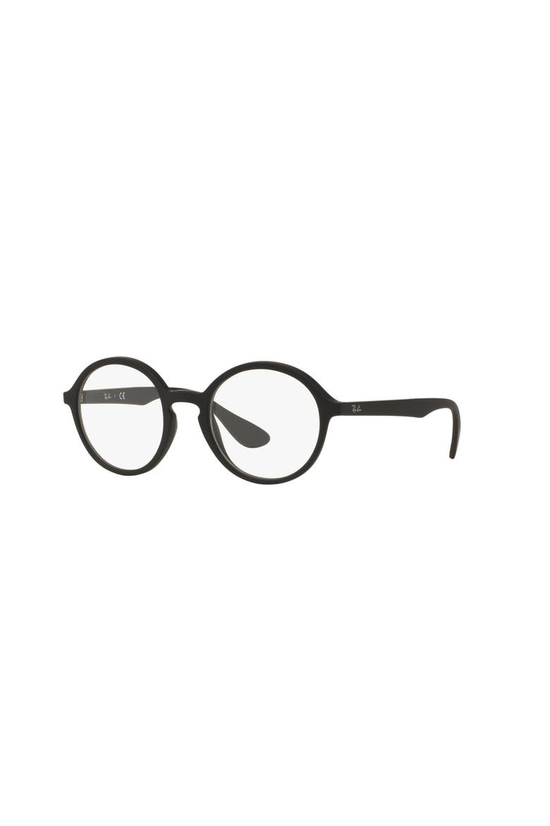 49mm Round optical glasses, Main, color, Black