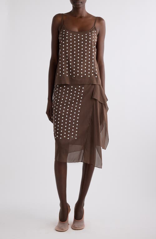 Dries Van Noten Calipso Polka Dot Stretch Silk Camisole