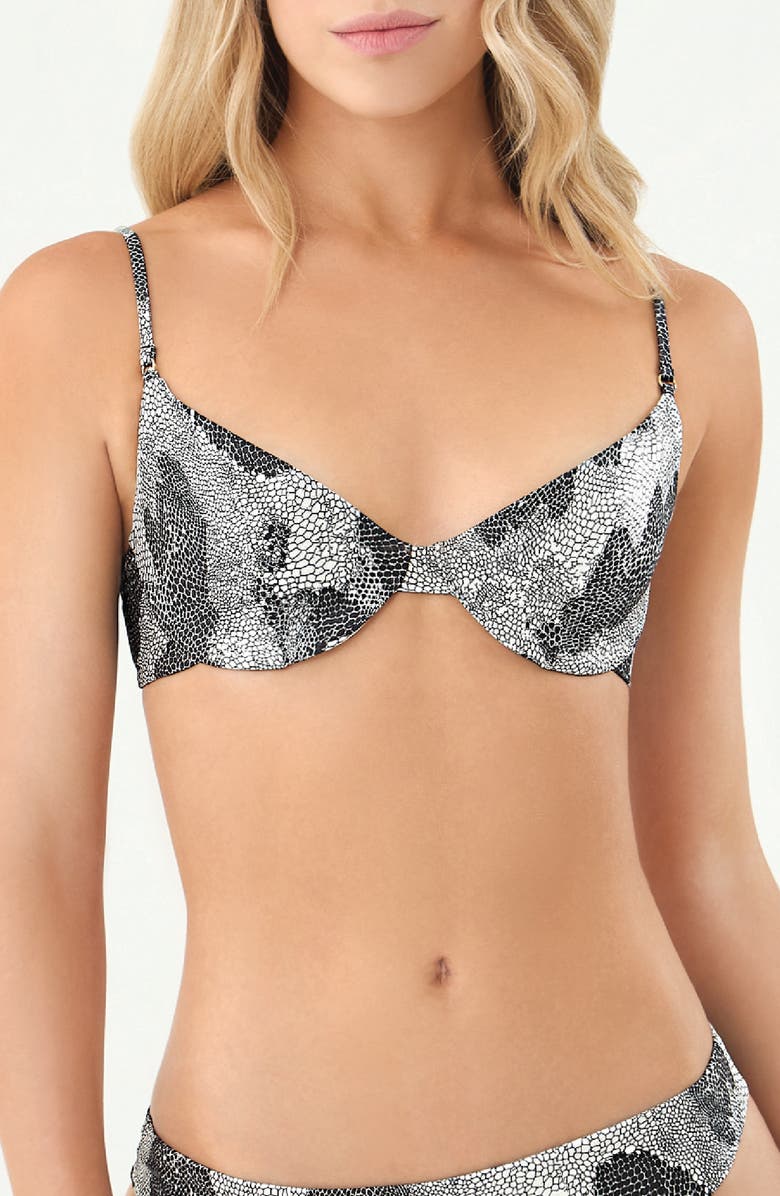 BOAMAR Asia Underwire Bikini Top, Main, color, Grey