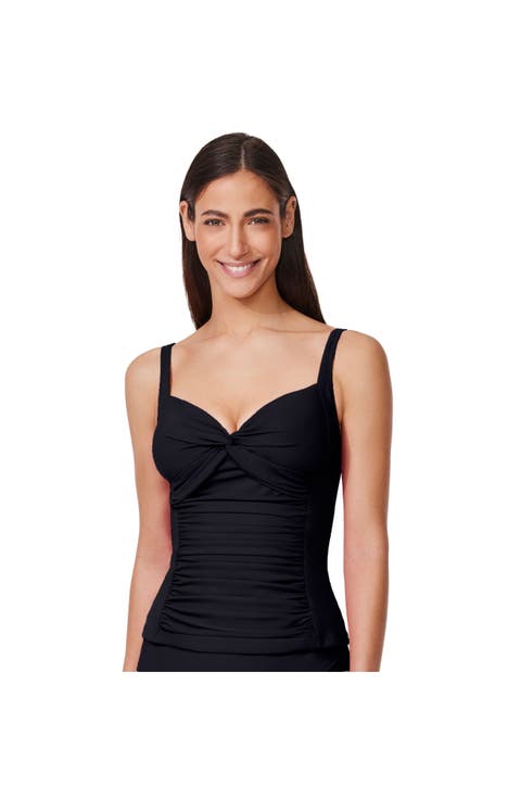 Tutti Frutti Sweetheart Twist Front Tankini Top