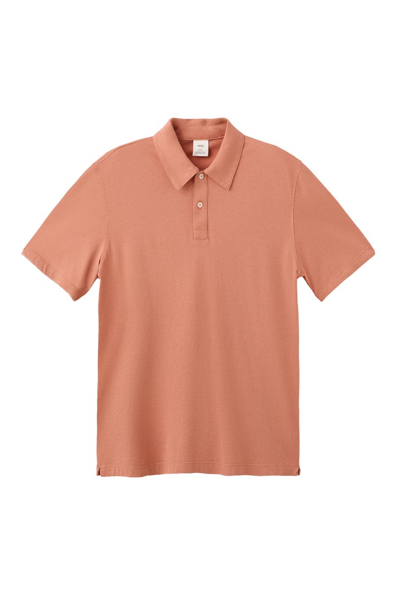 Solid Cotton Piqué Polo, Alternate, color, SALMON