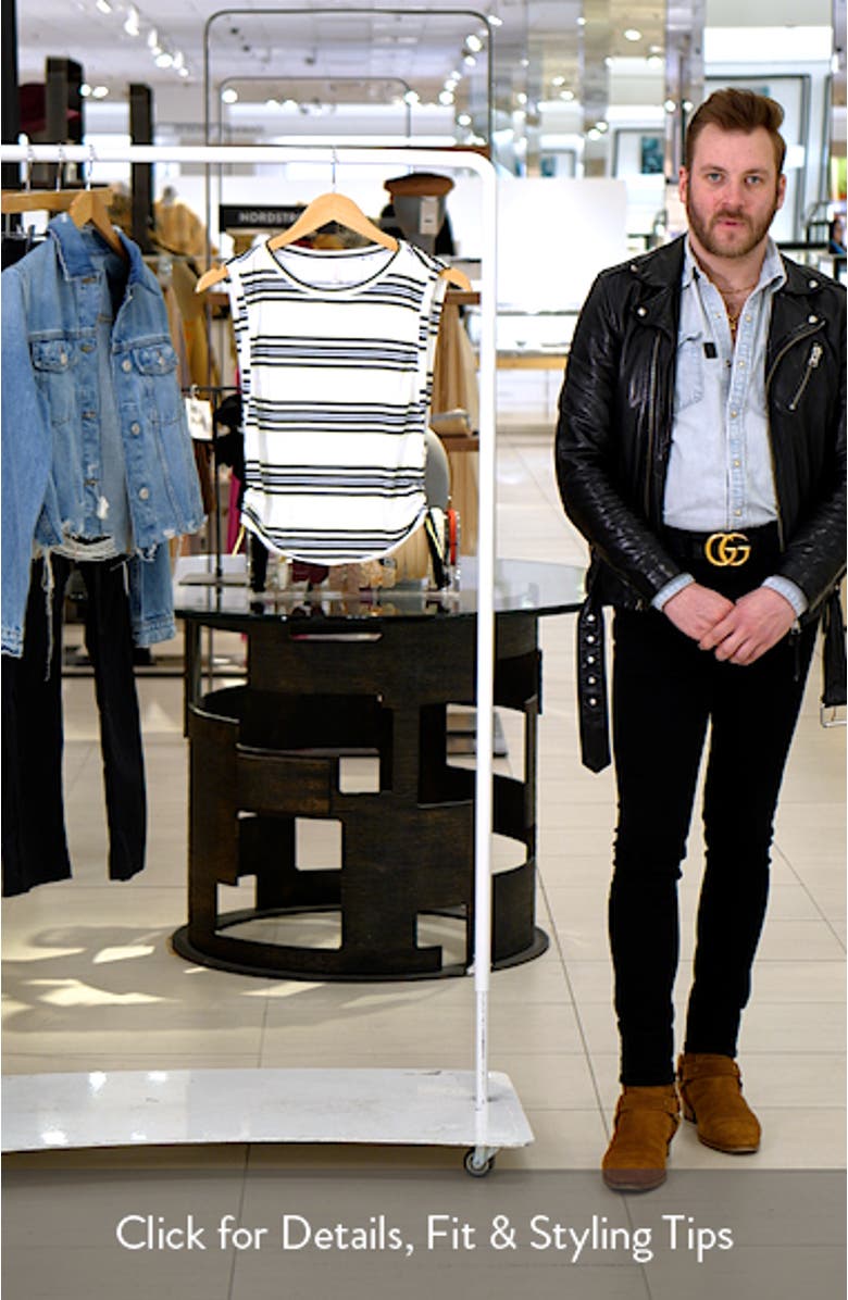 Stripe Sport Mode Muscle T-Shirt, sales video thumbnail