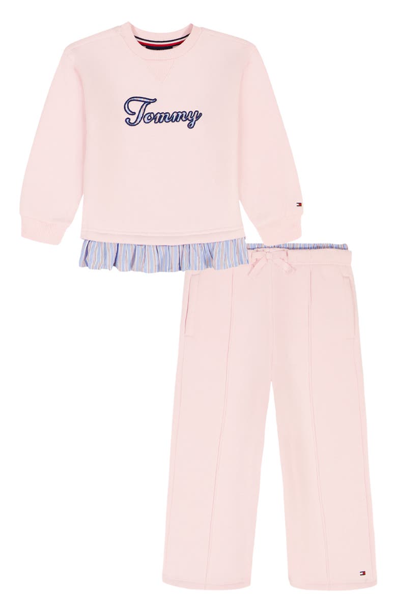 Tommy Hilfiger Embroidered Logo Pullover & Pull-On Pants Set, Main, color, Assorted