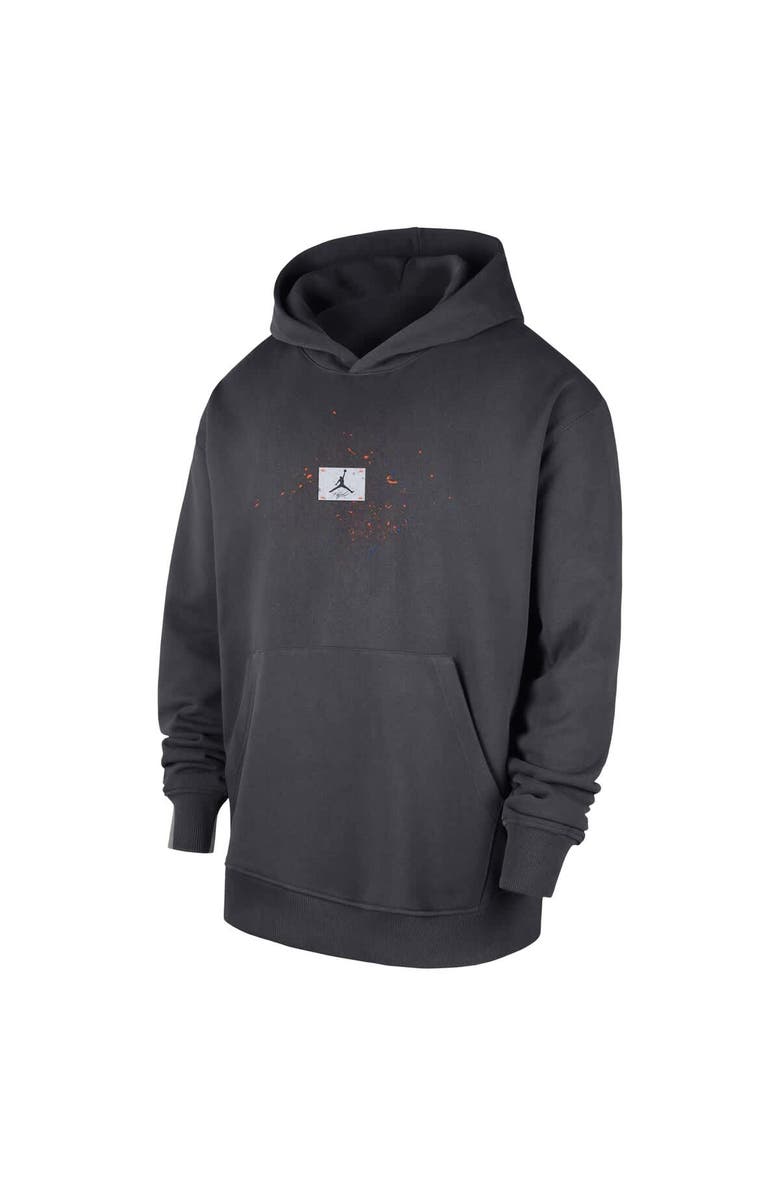 Jordan Brand Men's Jordan Brand Anthracite New York Knicks Statement Jumpman Flight Premiere Hoodie, Alternate, color, Anthracite