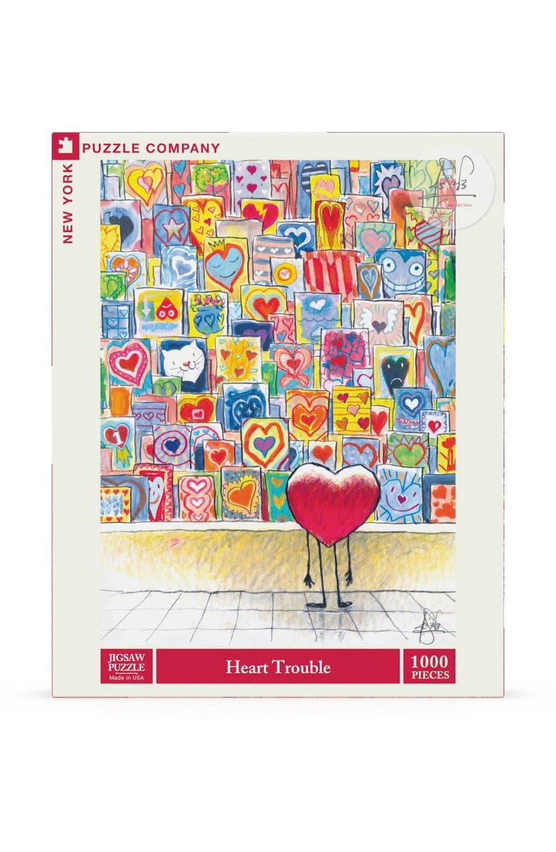 NEW YORK PUZZLE COMPANY Heart Trouble 1000 Piece Puzzle, Main, color, NO COLOR