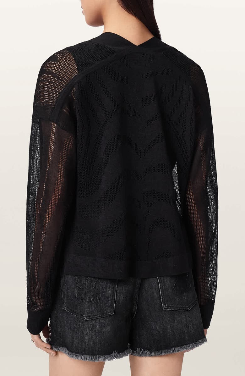 AllSaints Misha Crop Cardigan, Alternate, color, 