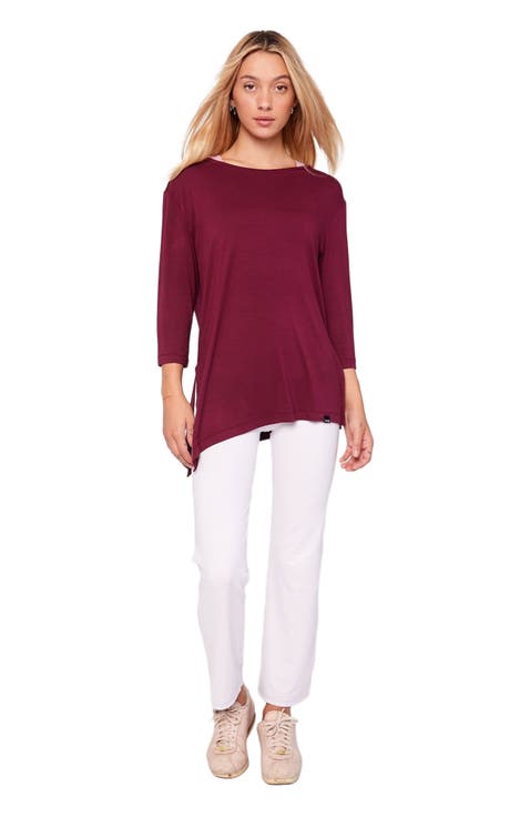 Anen Side Tie 3/4 Sleeve Top