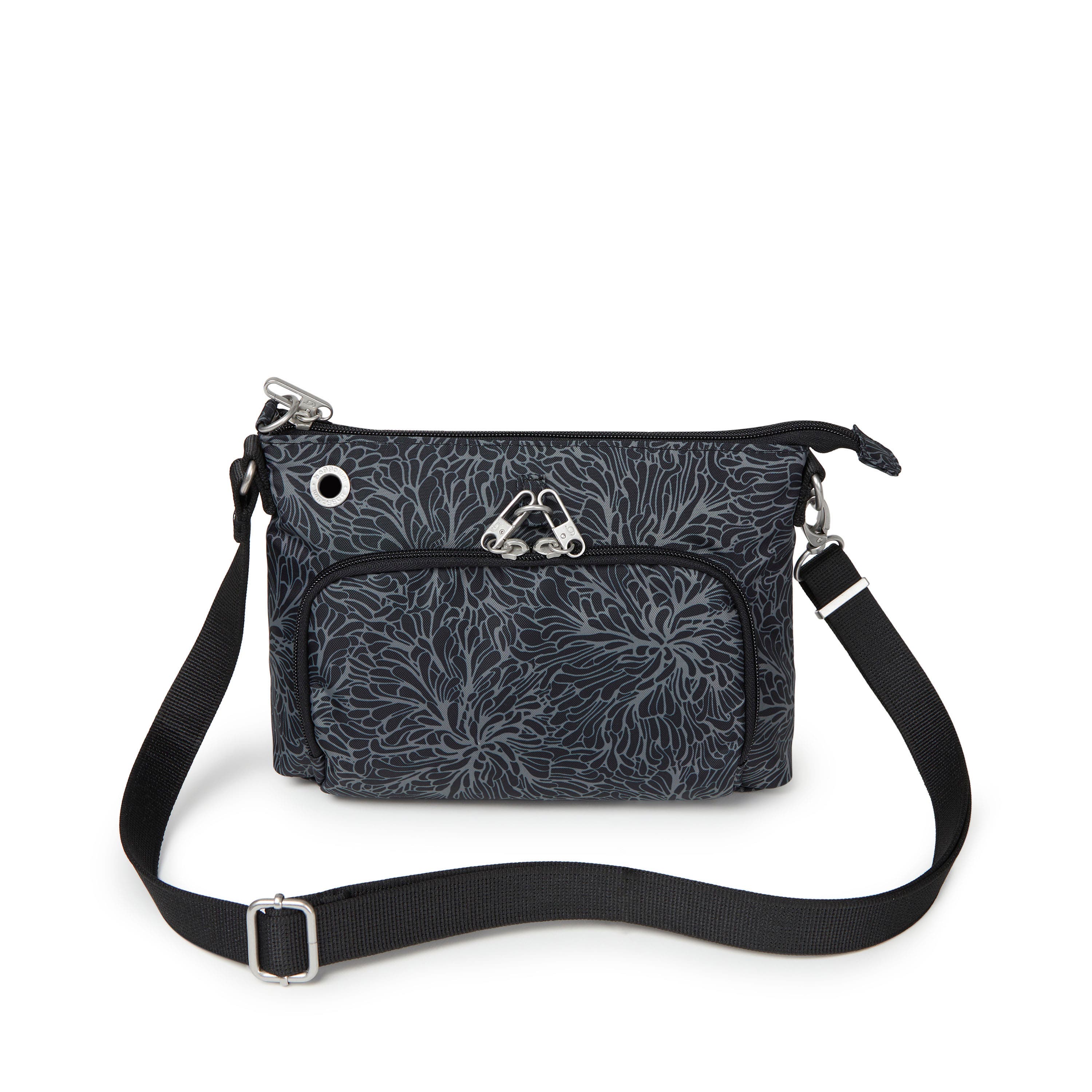 BAGGALLINI Securtex Anti-Theft Memento Crossbody Bag, Alternate, color, Midnight Blossom