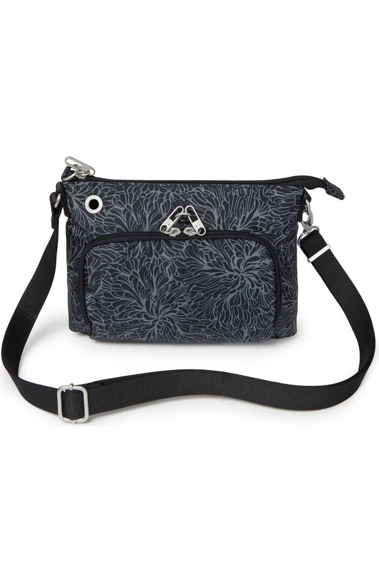 BAGGALLINI Securtex Anti-Theft Memento Crossbody Bag, Alternate, color, Midnight Blossom
