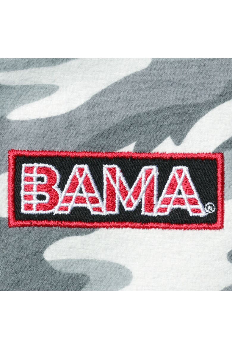 Women's The Wild Collective Gray Alabama Crimson Tide Camo Flannel Button-Up Long Sleeve Shirt, Alternate, color, Gray