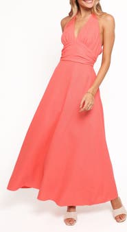 Petal & Pup Marie Halter Maxi Dress