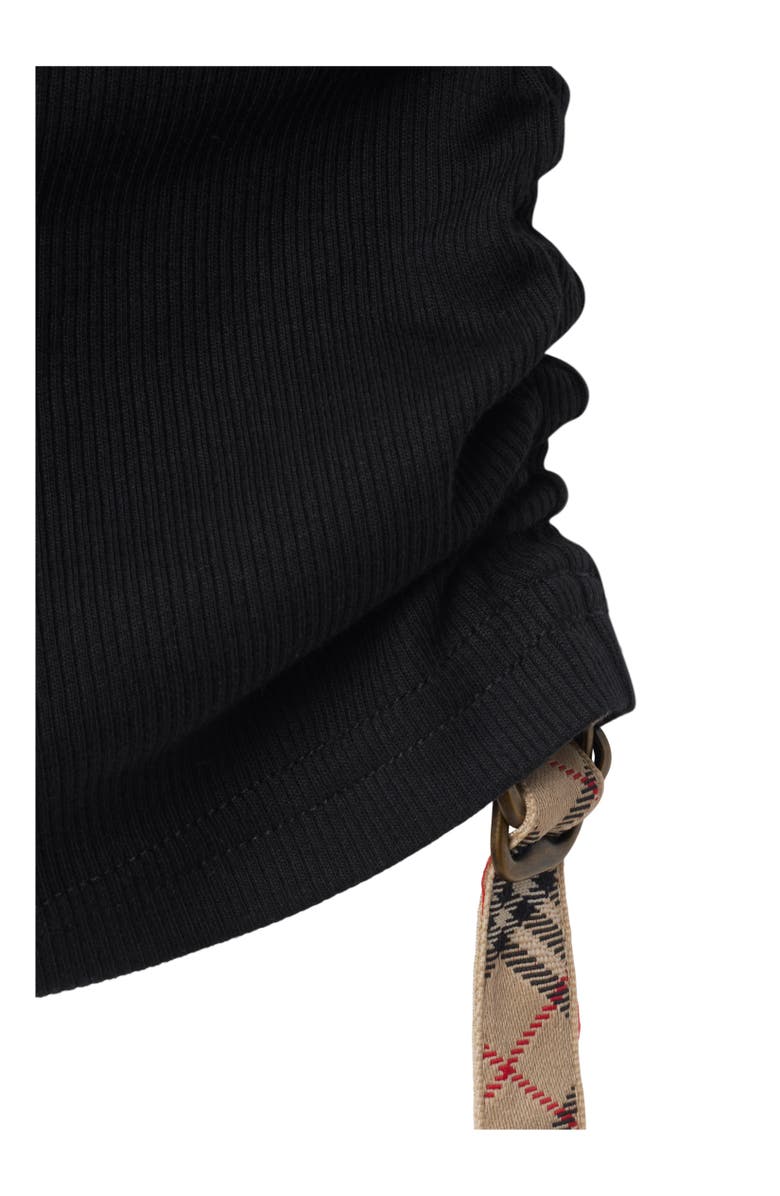 Burberry Festival Cotton Blend Tank Top, Alternate, color, Black