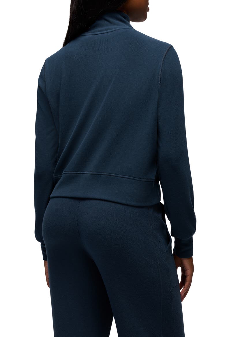 Willow West Crop Half-Zip Sweatshirt, Alternate, color, STORMY NIGHT