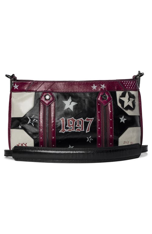 Zadig & Voltaire Sunny Moody Punk Graphic-print Cross Body Bag In Black